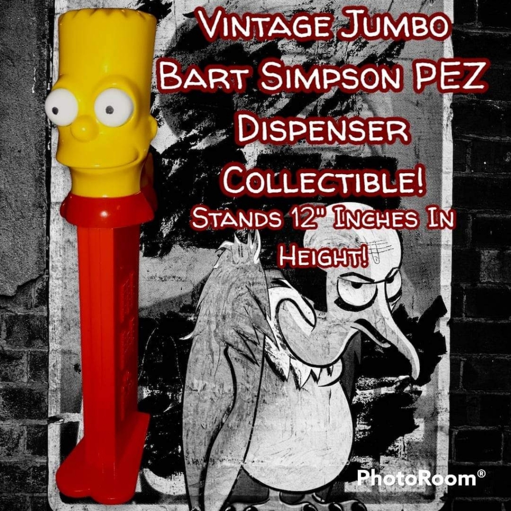 Eat my shorts! BIG Bart PEZ Dispenser!